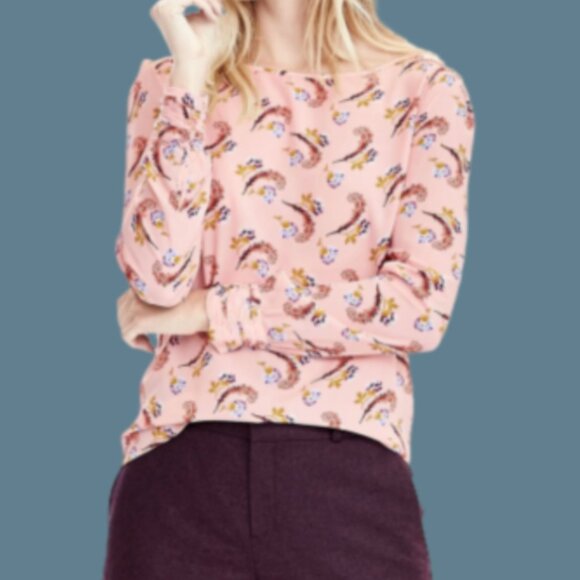 Banana Republic Blouse, Flora Patterns - Pink, Size XS - Picture 1 of 5